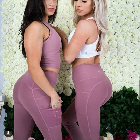 Buff Bunny Luna Pocket Legging Dusty Mauve Pink - Picture 12 of 12